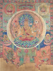 Ch.xxvviii.006 Das Mandala von Sahasrabhuja Avalokitesvara, Tunhuang